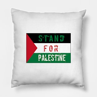 Stand for Palestine Flag Pillow