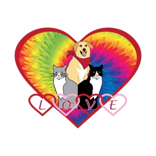 Animal design, illustration, pets, "Loveable" T-Shirt