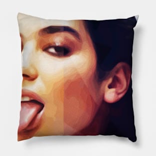 dualipa supreme art' Throw Pillow Cover 18” x 18”