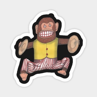 Monkey, Clapping Monkey, classic wind up toy. Magnet