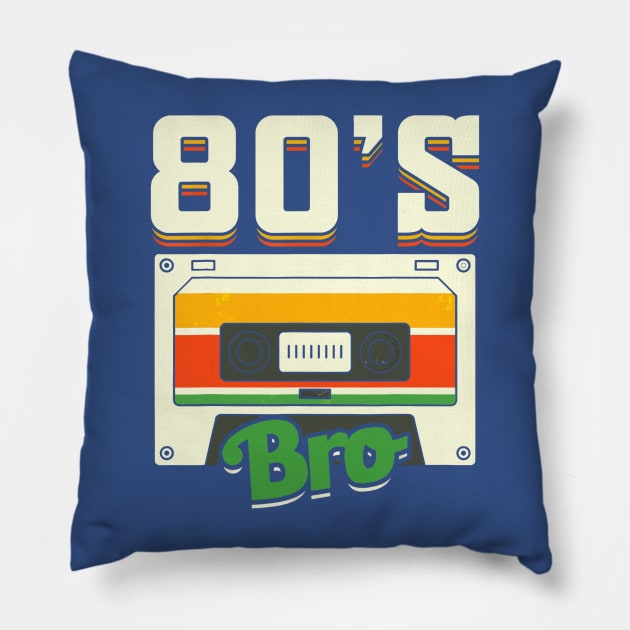80s bro Pillow by vae nny3