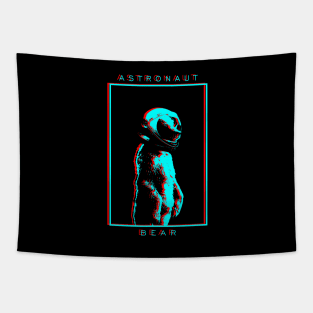 Astronaut Bear 3D Tapestry