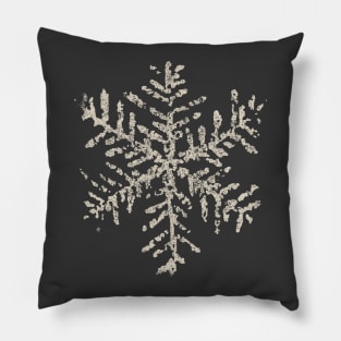 Vintage Snowflake T-Shirt Winter Holiday Gifts Creme Pillow