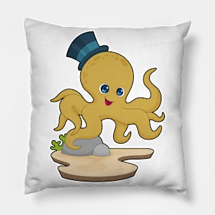 Octopus Gentleman Hat Pillow