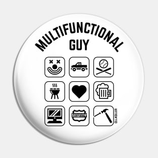 Multifunctional Guy (9 Icons / Smartphone Design) Pin