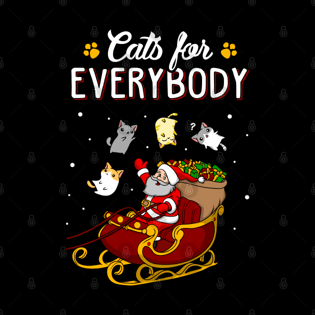 Cats For Everybody. Cat Lover Ugly Christmas Sweater. by KsuAnn