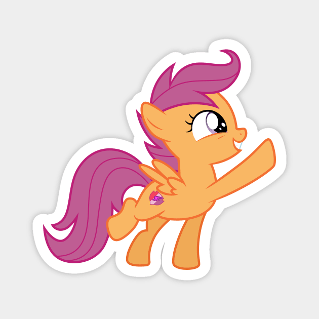 Scootaloo hoof bump Magnet by CloudyGlow