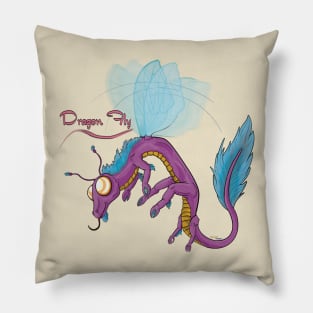 Punimals - Dragon Fly (Text) Pillow