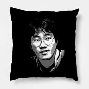 Akira Toriyama black and white Pillow