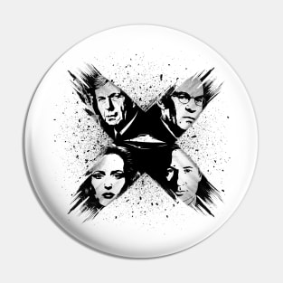 X-files white Pin