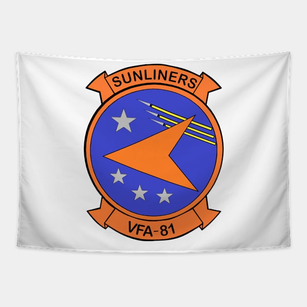 Strike Fighter Squadron 81 (VFA-81) Tapestry by Airdale Navy