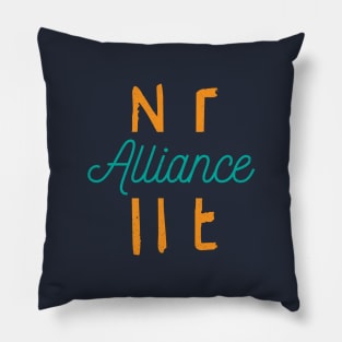 Alliance Nebraska City Typography Pillow