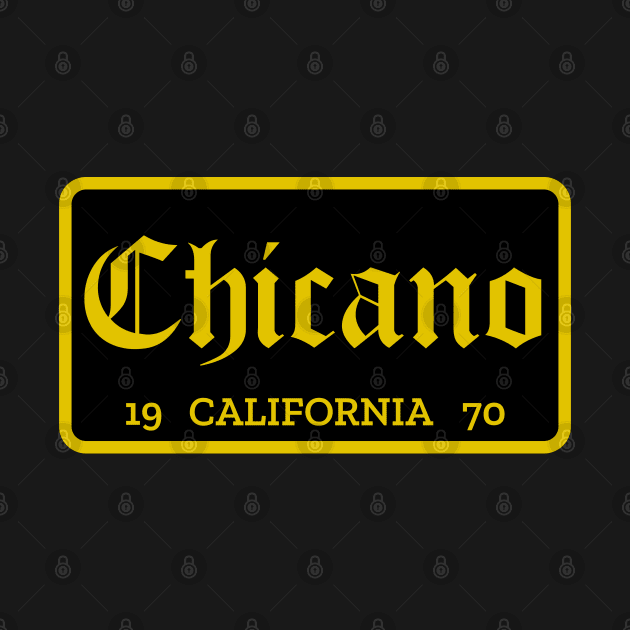 Chicano California license plate by Spearhead Ink