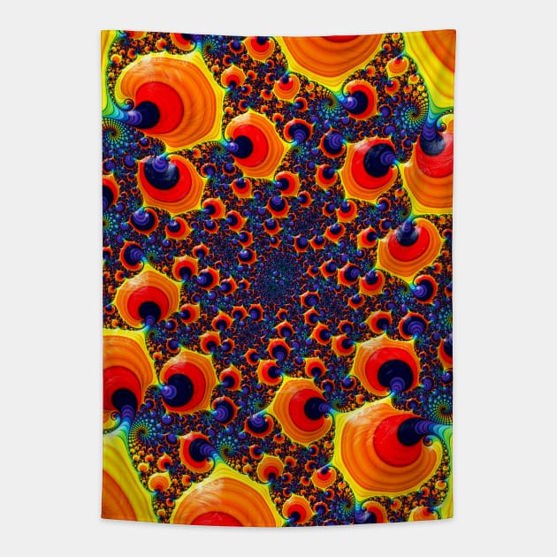 Rainbow Garden Tapestry by fascinating.fractals