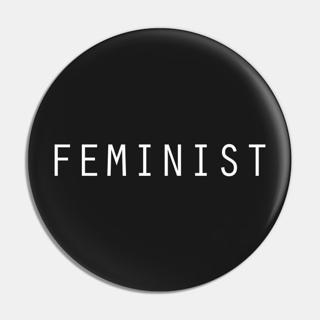 FEMINIST DESIGN T SHIRT - MINIMALIST Pin by JMPrint