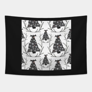 Gothic Christmas Tree Tapestry