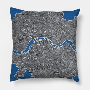 london and thames Pillow