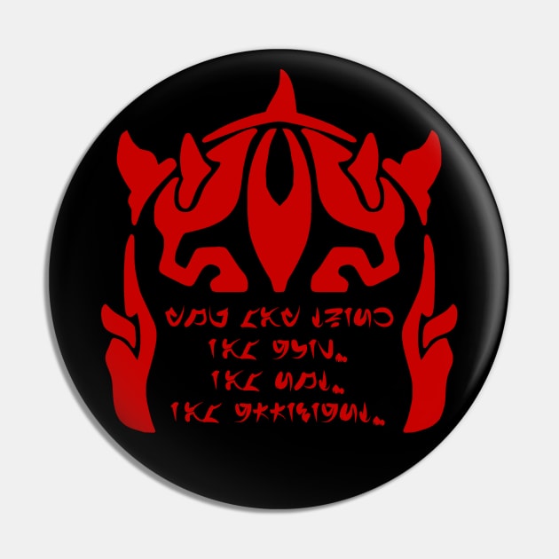 Maul Efficiency - Aurebesh Edition Pin by Polymathic Pastiche