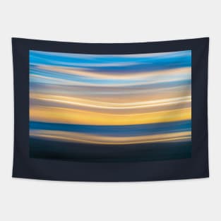 Bright coastal abstract eye-catching wavy pattern Tapestry