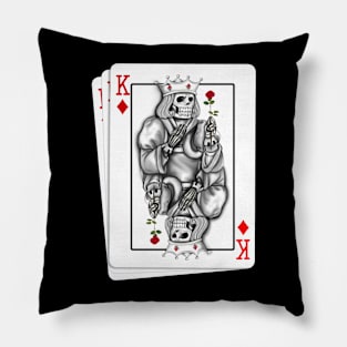 Card Game Kind Queen Partner Design Poker Cards Pillow