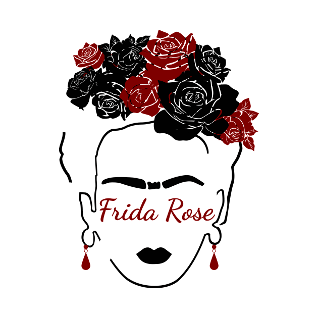 Frida Rose vintage  artist mexican by NAGANIES