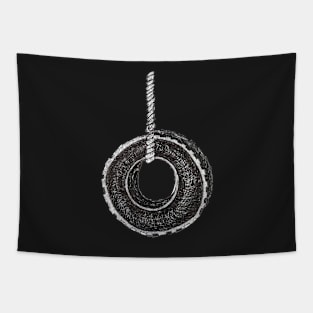 Tire swing Tapestry