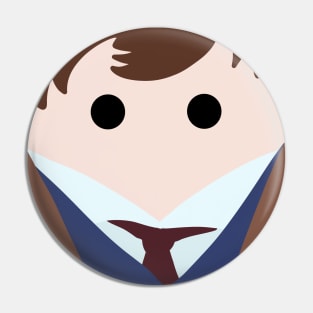 Minimalistic Tenth Doctor Pin