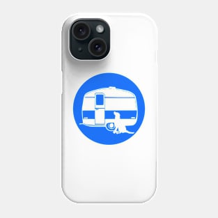 ALL YOU NEED A DOG A CARAVAN BLUE Phone Case