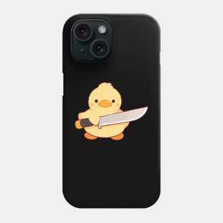 Cute Duck With Knife Phone Case