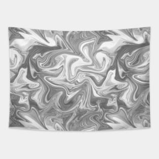 White Silk Marble - Digital Liquid Paint Tapestry