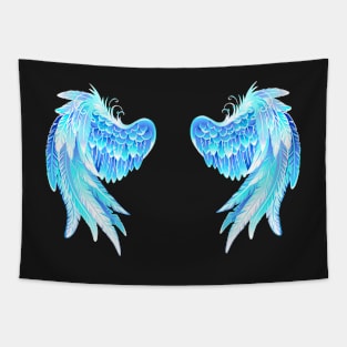 Glowing Folded Wings Tapestry