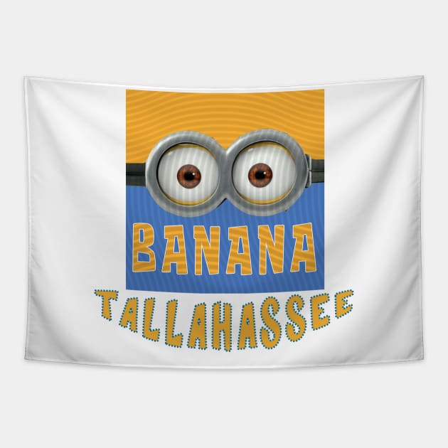 DESPICABLE MINION AMERICA TALLAHASSEE Tapestry by LuckYA