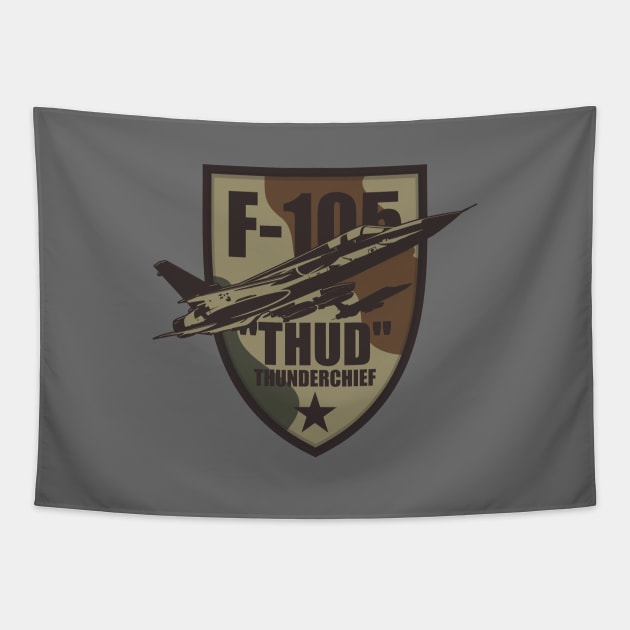 F-105 Thunderchief Tapestry by Tailgunnerstudios