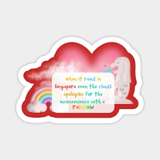 Singapore Rainbow Bliss Magnet