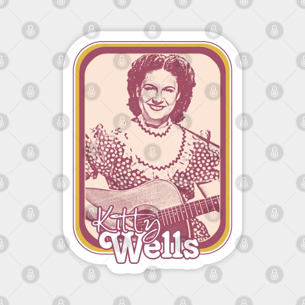 Kitty Wells // Retro Style Country Artist Fan Design Magnet by DankFutura