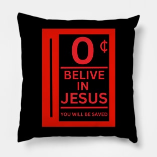 Insert Coin Jesus Pillow