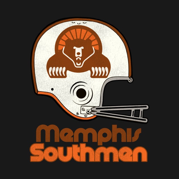 Defunct Memphis Southmen Football Team Helmet by Defunctland