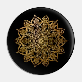 Gold mandala Pin