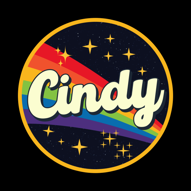 Cindy // Rainbow In Space Vintage Style by LMW Art