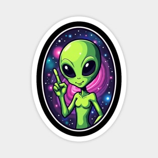Cosmic Command: The Pointing Alien Magnet