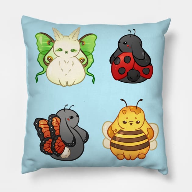 Buggy Buns Pillow by heysoleilart