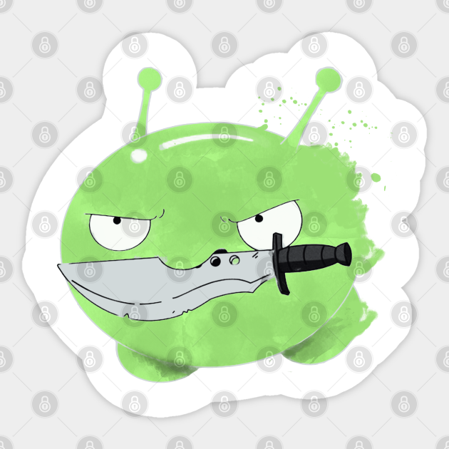 Unnecessary Knife Wielding Mooncake Sticker Teepublic