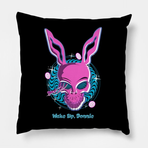 Wake Up Donnie Pillow by PalmGallery