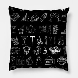 Restaurant Life Pillow