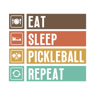 Eat Sleep Pickleball Repeat T-Shirt