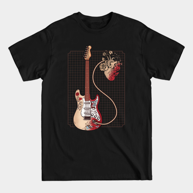 Discover Heart Guitar - Guitar Player - T-Shirt