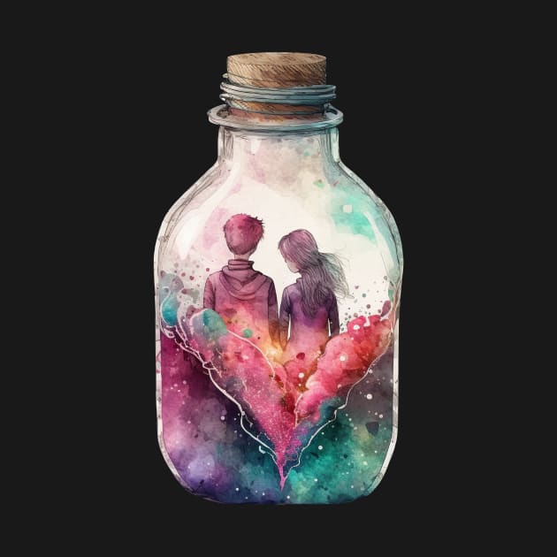 Bottle Couple by abbeheimkatt