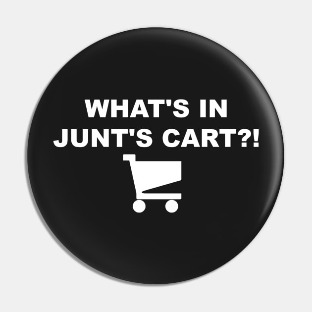 What's in Junt's Cart? Logo Pin by RedCowEntertainment