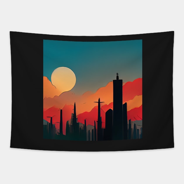 Lima | Comics style Tapestry by ComicsFactory