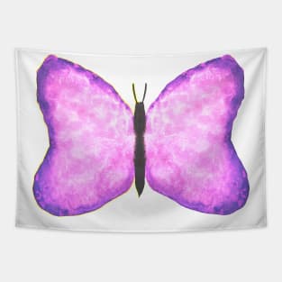 watercolour butterfly watercolor butterflies pinkand purple butterfly Tapestry